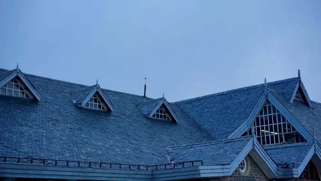 Aerial view of a South Florida roof replacement in progress