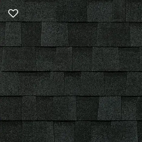 Onyx black architectural shingle color sample