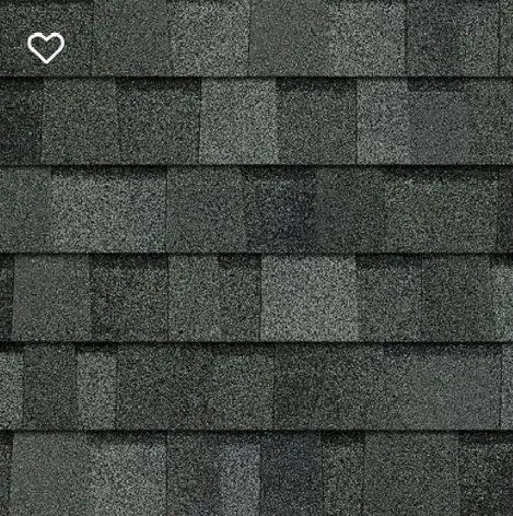 Charcoal green architectural shingle color sample